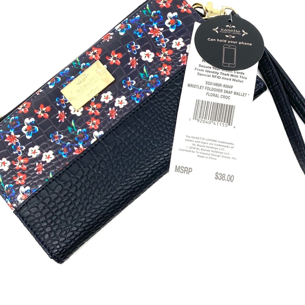 Nanette Lepore Floral Wallet wristlet NWT $38 - Picture 8 of 9